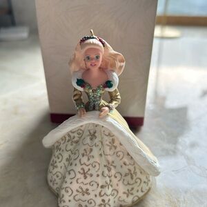 Elegant Barbie Christmas Hallmark Ornament